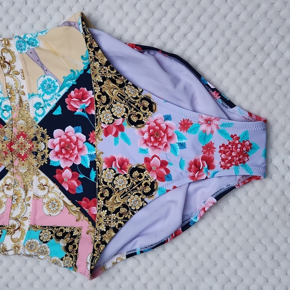 **HP** Nwt Johnny Was Raina One Shoulder Swimsuit - Picture 8 of 14